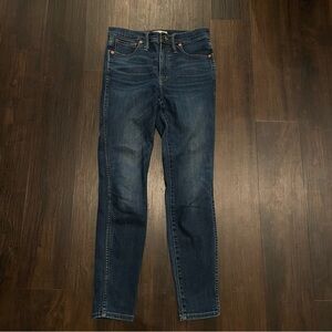 Madewell 10" High-Rise Skinny Jeans Danny Wash TENCEL™ Size 27
